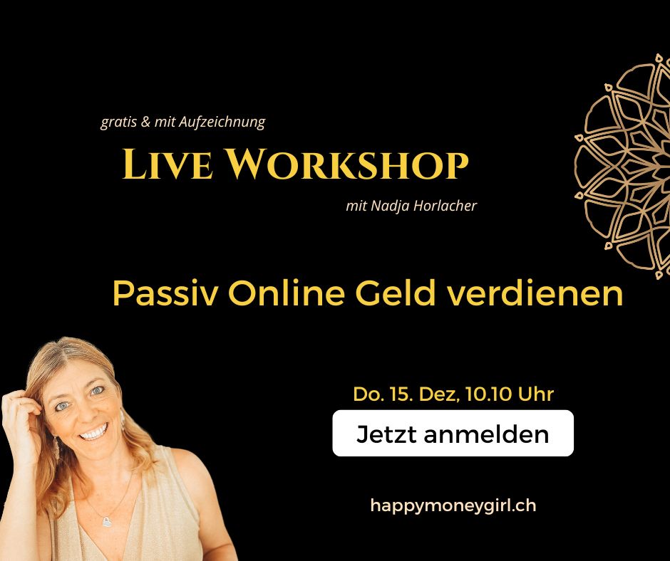 Workshop Online passiv Geld verdienen