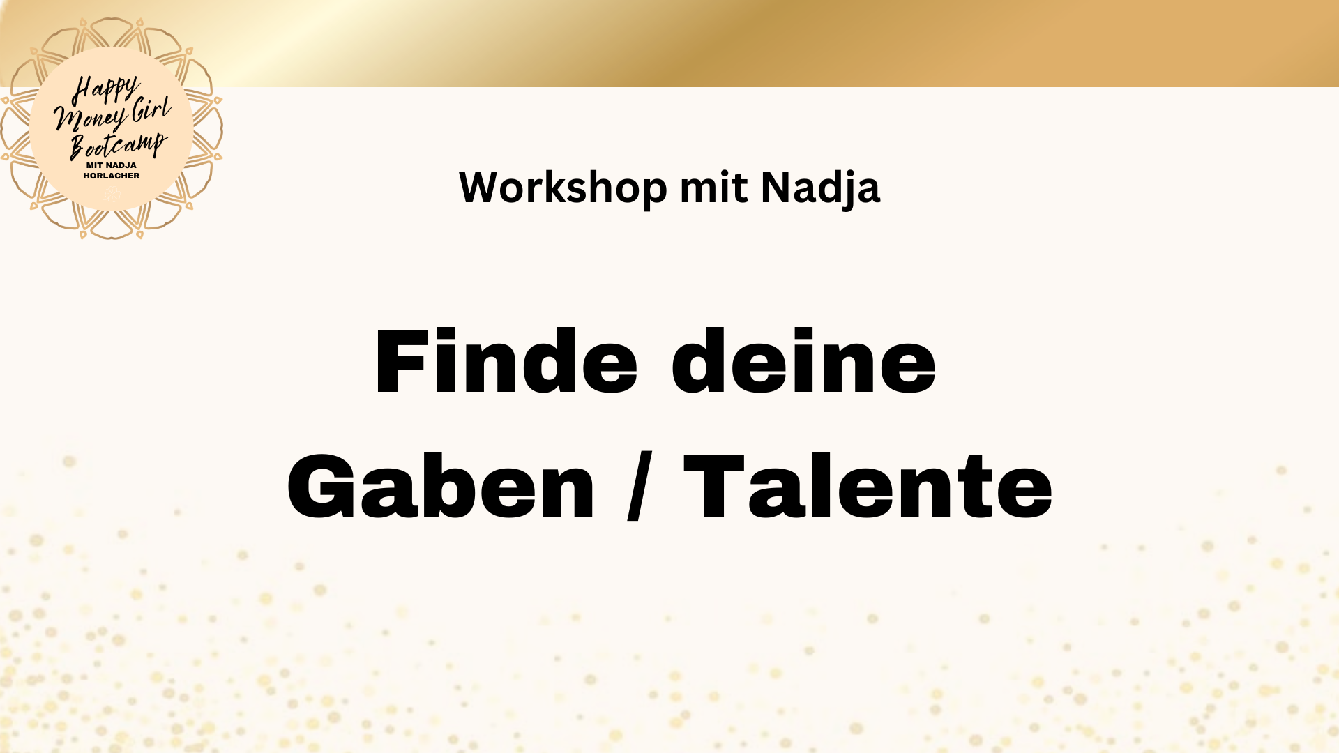 Workshop „Finde deine Talente / Gaben“